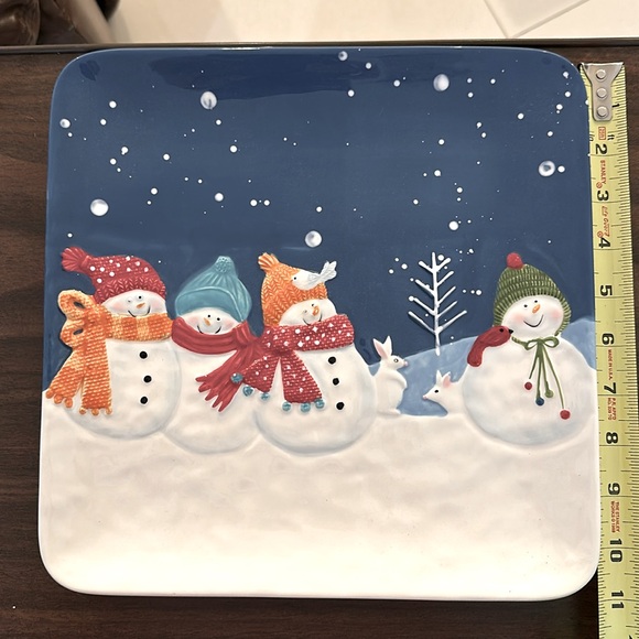 VTG☃️Square Dinner Plate 12”x12” - Picture 2 of 4